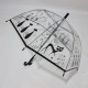 Дитяча парасолька Rain Proof прозора з котами #1022/1