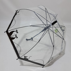 Дитяча парасолька Rain Proof прозора з котами #1022/3